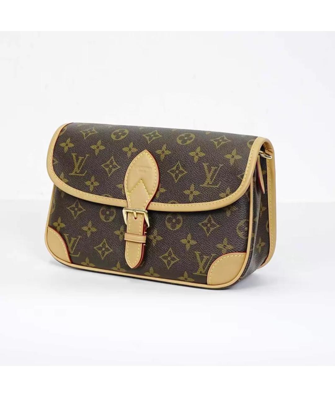 LOUIS VUITTON Коричневая сумка с короткими ручками, фото 2