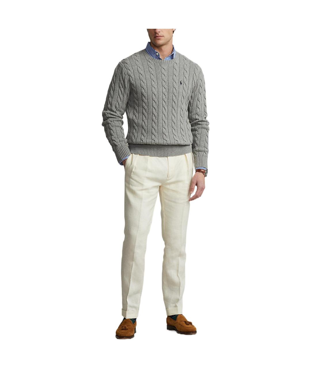 POLO RALPH LAUREN Серый джемпер / свитер, фото 3