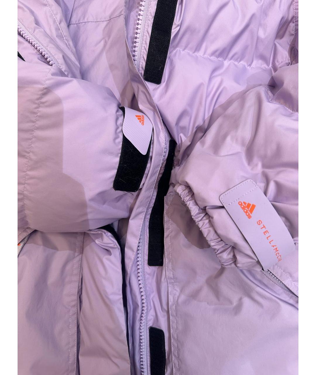 ADIDAS BY STELLA MCCARTNEY Фиолетовый полиэстеровый пуховик, фото 4