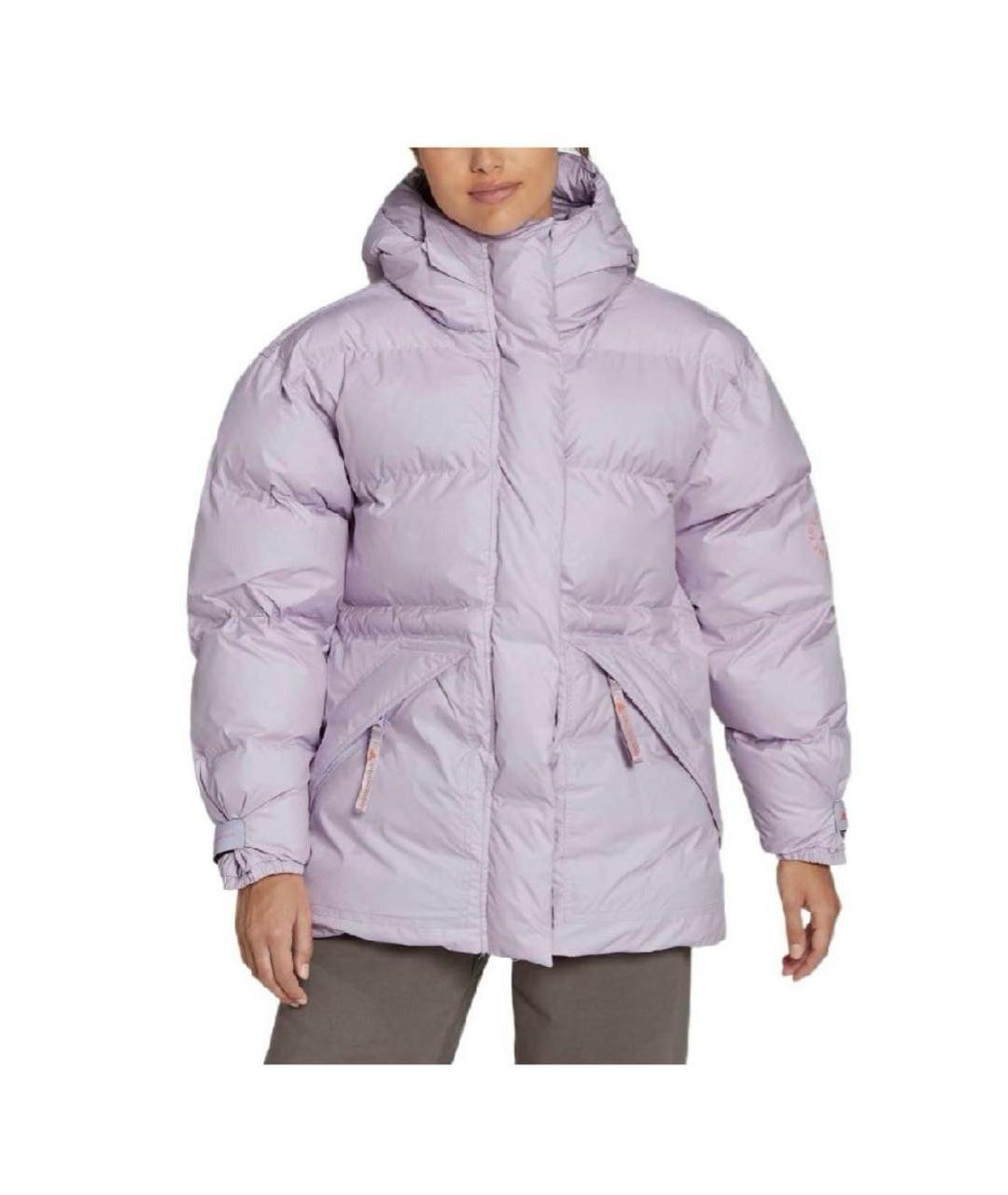 ADIDAS BY STELLA MCCARTNEY Фиолетовый полиэстеровый пуховик, фото 2