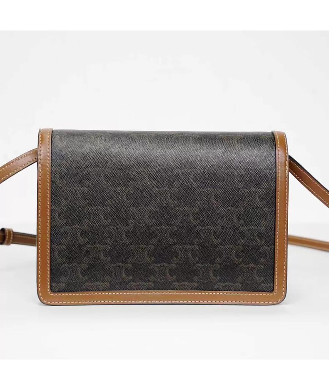 CELINE Черная кожаная сумка через плечо, фото 2