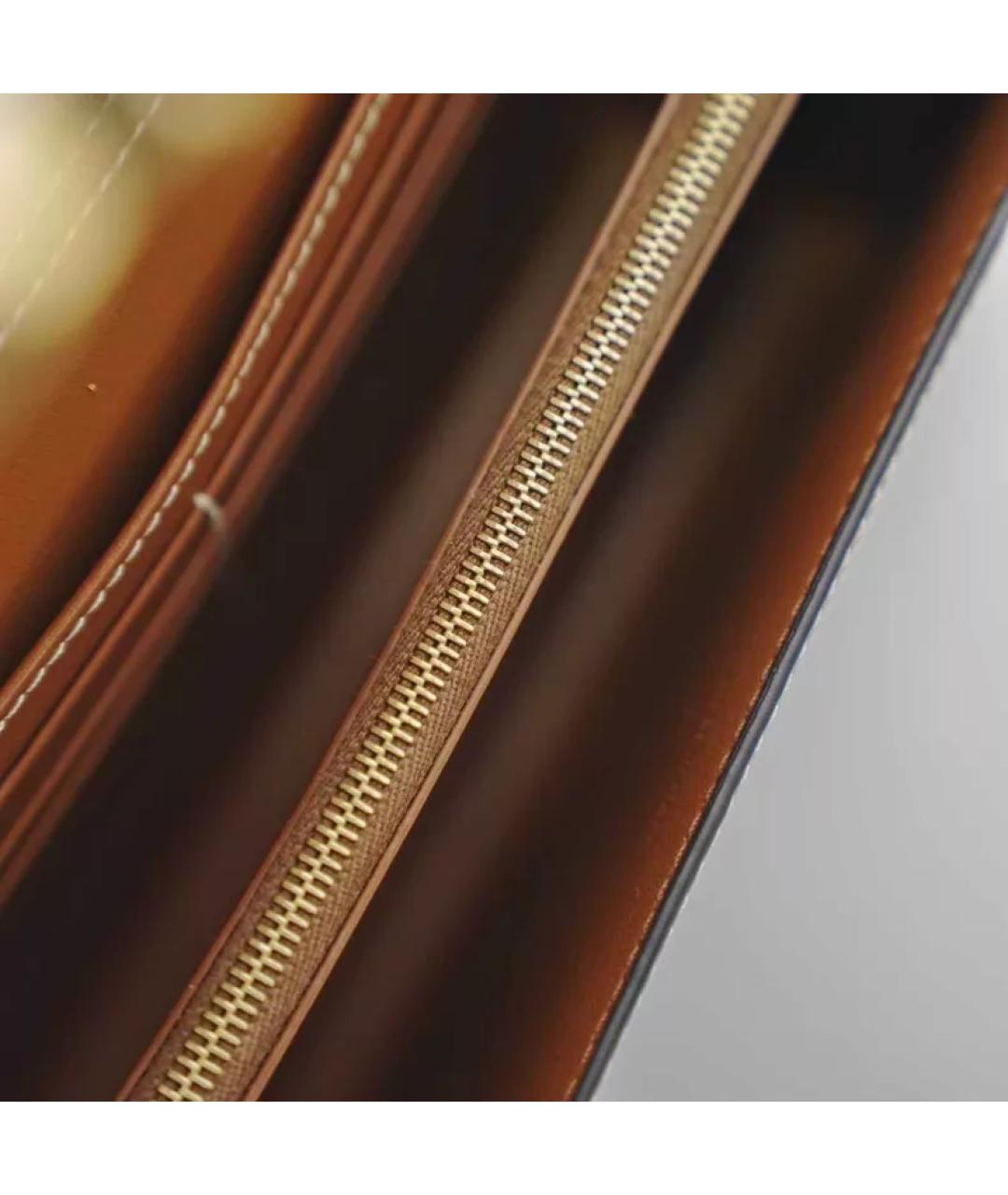 CELINE Черная кожаная сумка через плечо, фото 7