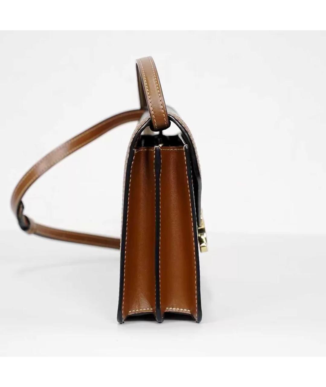 CELINE Черная кожаная сумка через плечо, фото 6