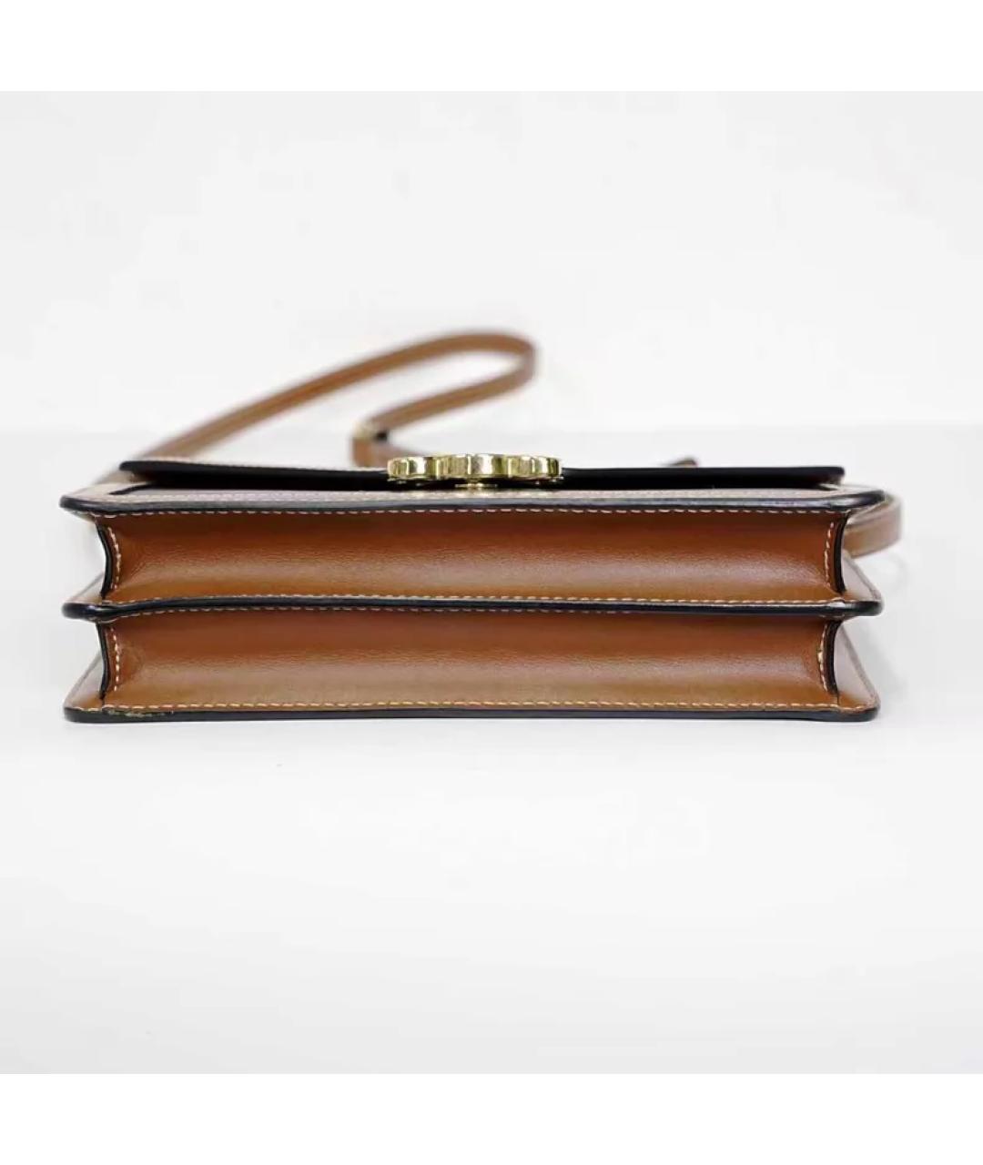 CELINE Черная кожаная сумка через плечо, фото 5