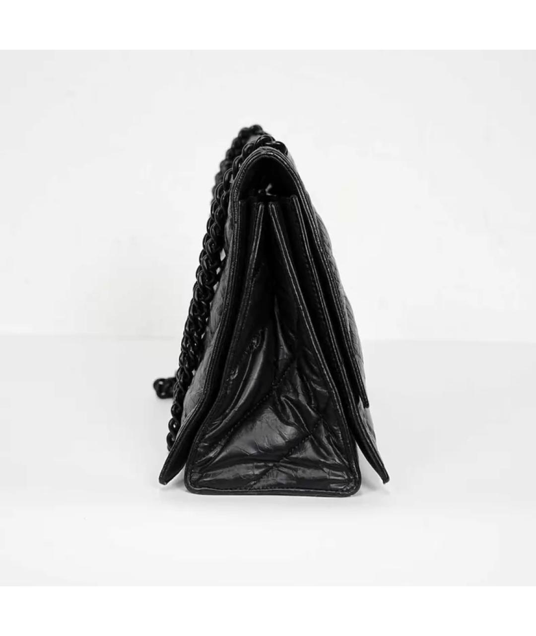 BALENCIAGA Черная кожаная сумка через плечо, фото 3