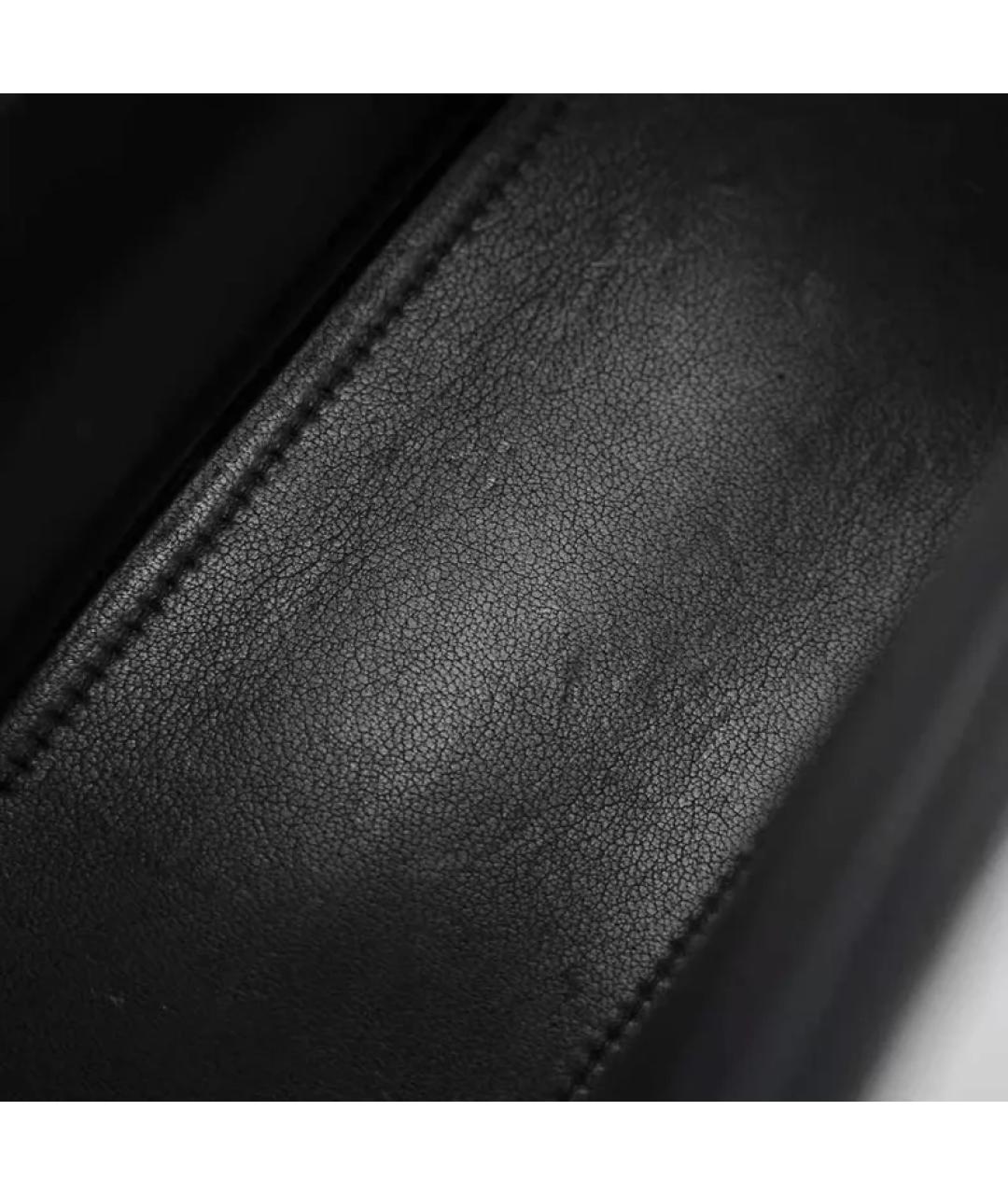 BALENCIAGA Черная кожаная сумка через плечо, фото 8