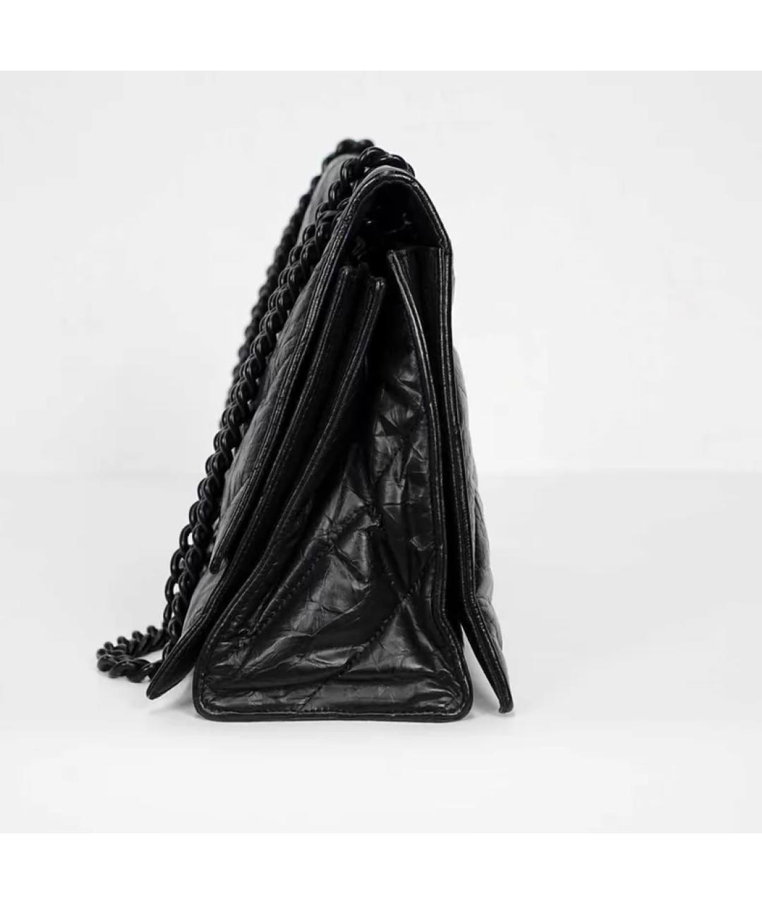 BALENCIAGA Черная кожаная сумка через плечо, фото 4