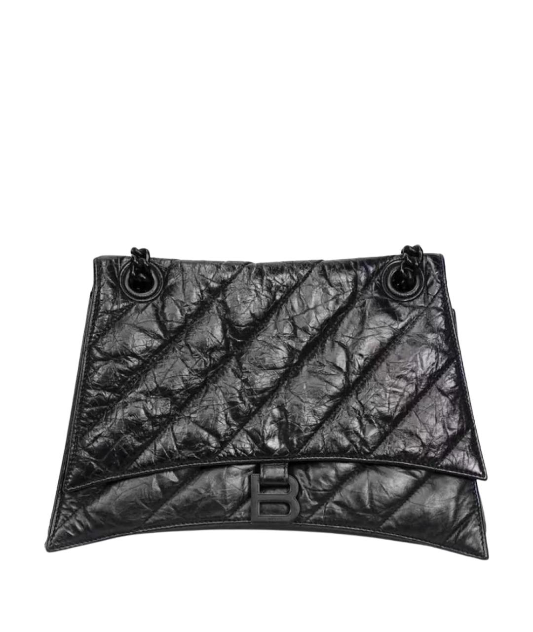 BALENCIAGA Черная кожаная сумка через плечо, фото 1