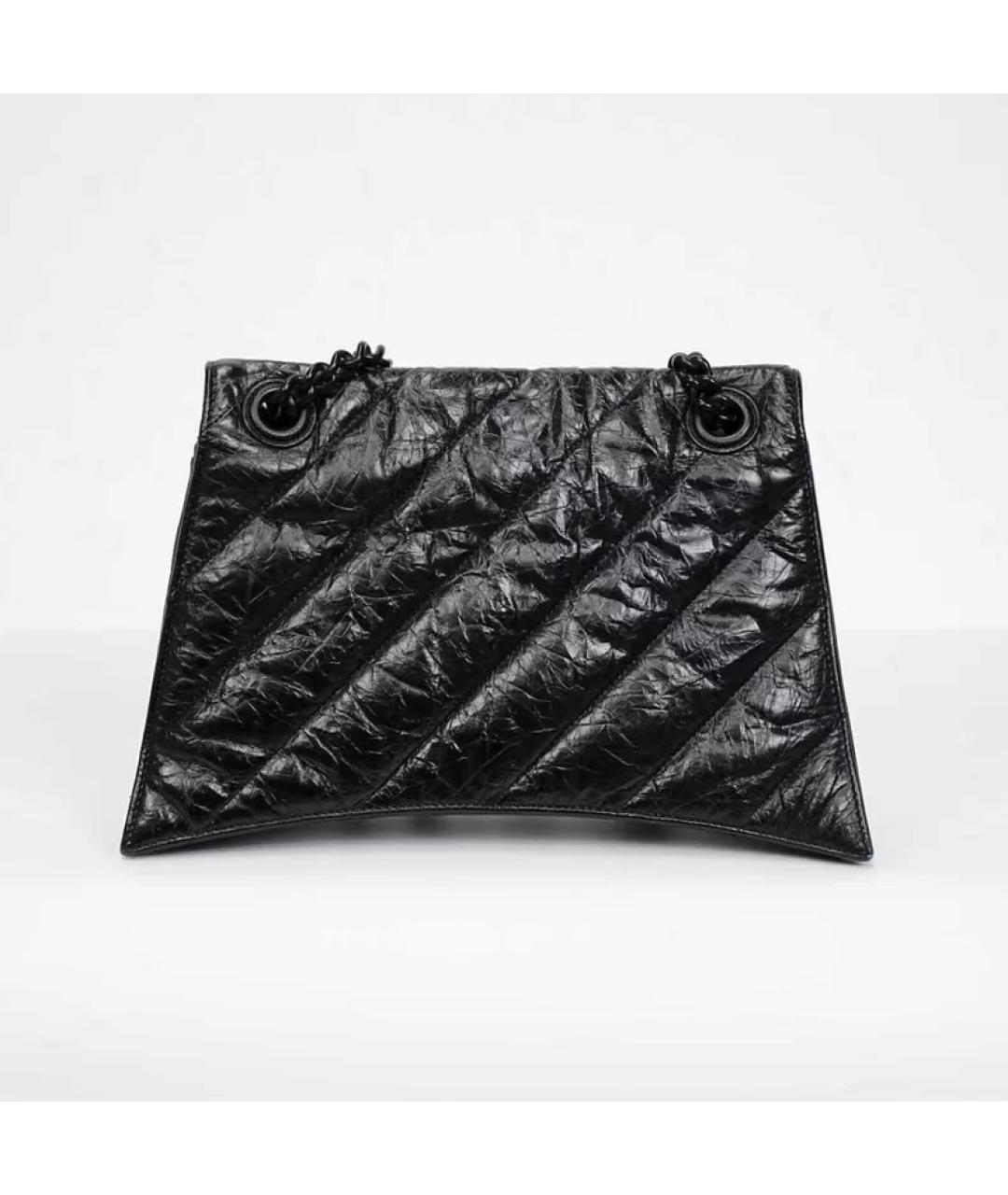 BALENCIAGA Черная кожаная сумка через плечо, фото 7