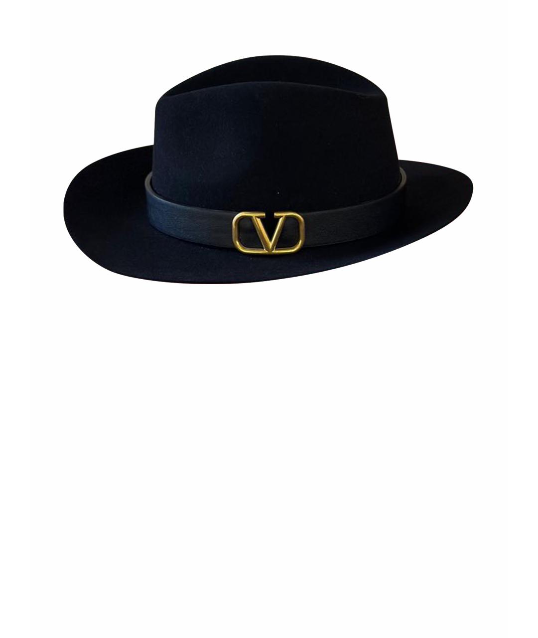 VALENTINO Черная шерстяная шляпа, фото 1