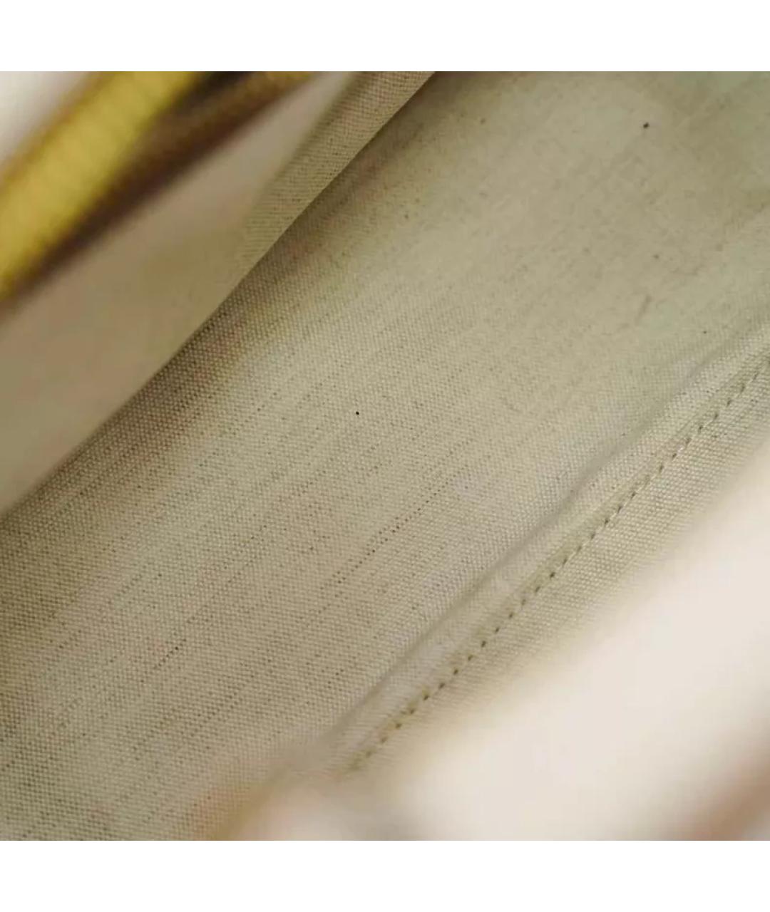 MIU MIU Бежевая кожаная сумка с короткими ручками, фото 8