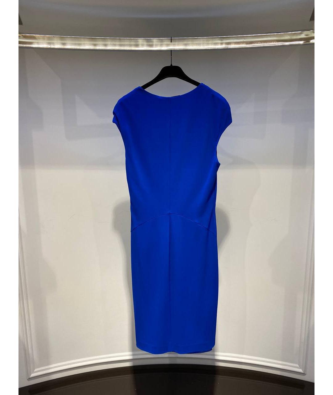 ROBERTO CAVALLI Синее вискозное платье, фото 3