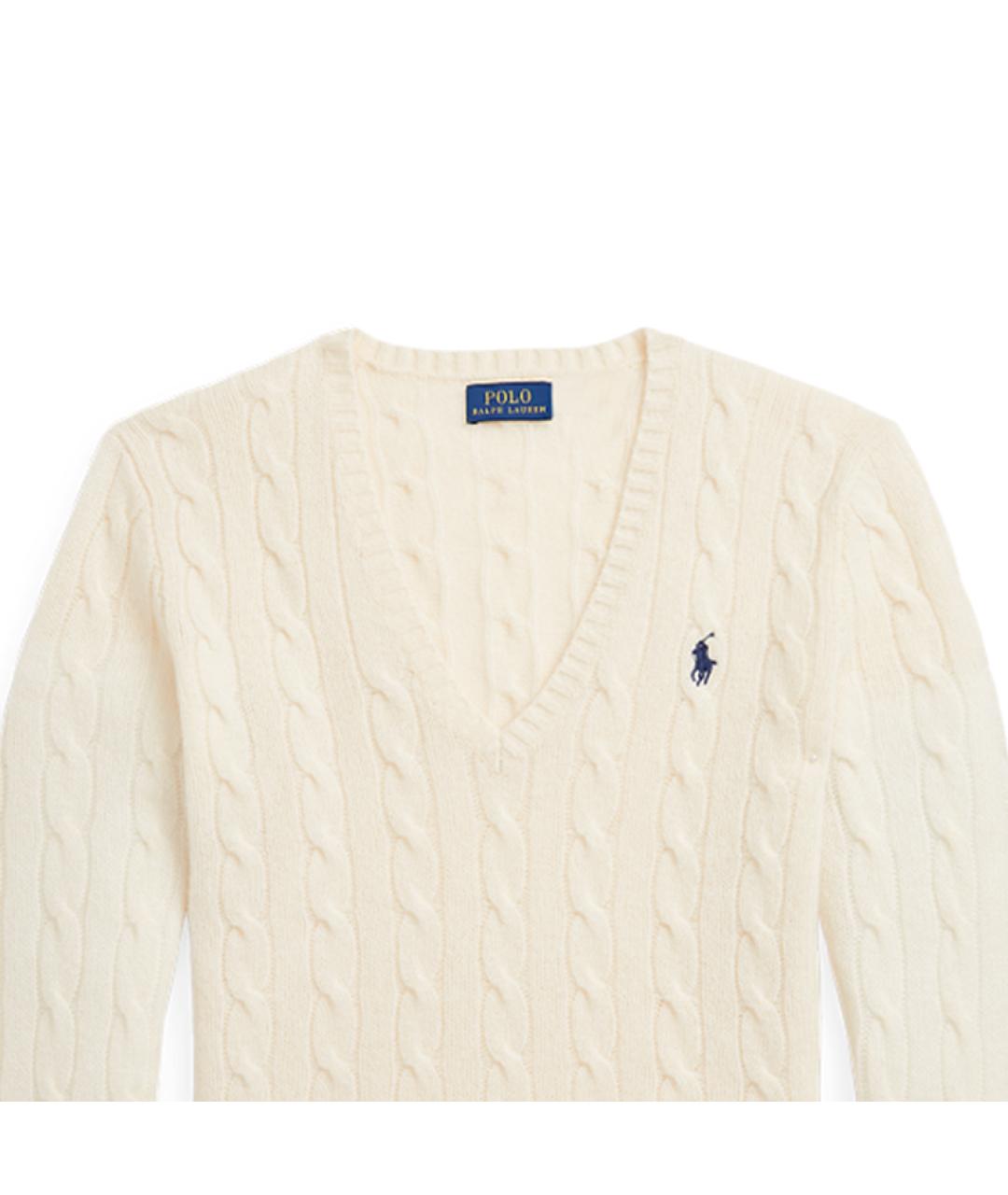 POLO RALPH LAUREN Белый джемпер / свитер, фото 5