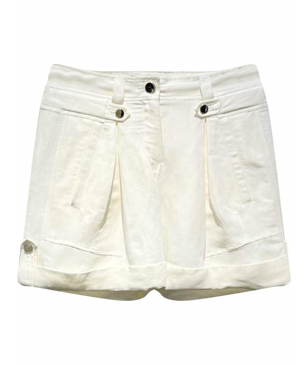 ROBERTO CAVALLI Белые льняные шорты, фото 1