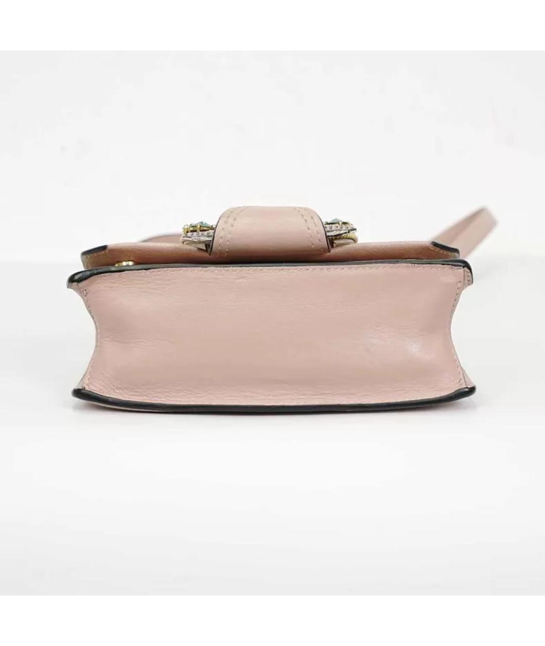 MIU MIU Бежевая кожаная сумка через плечо, фото 4