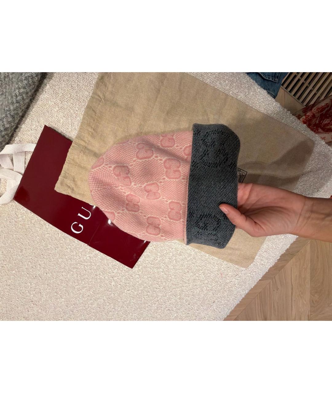 HERMES Серая шерстяная шапка, фото 4