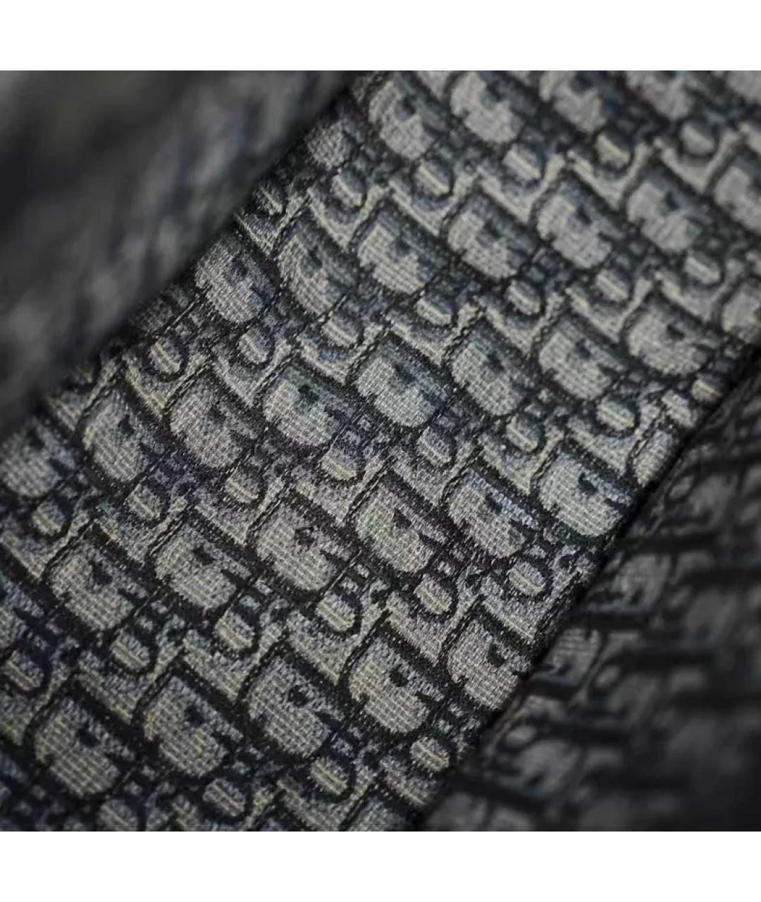 CHRISTIAN DIOR Темно-синяя тканевая сумка с короткими ручками, фото 8