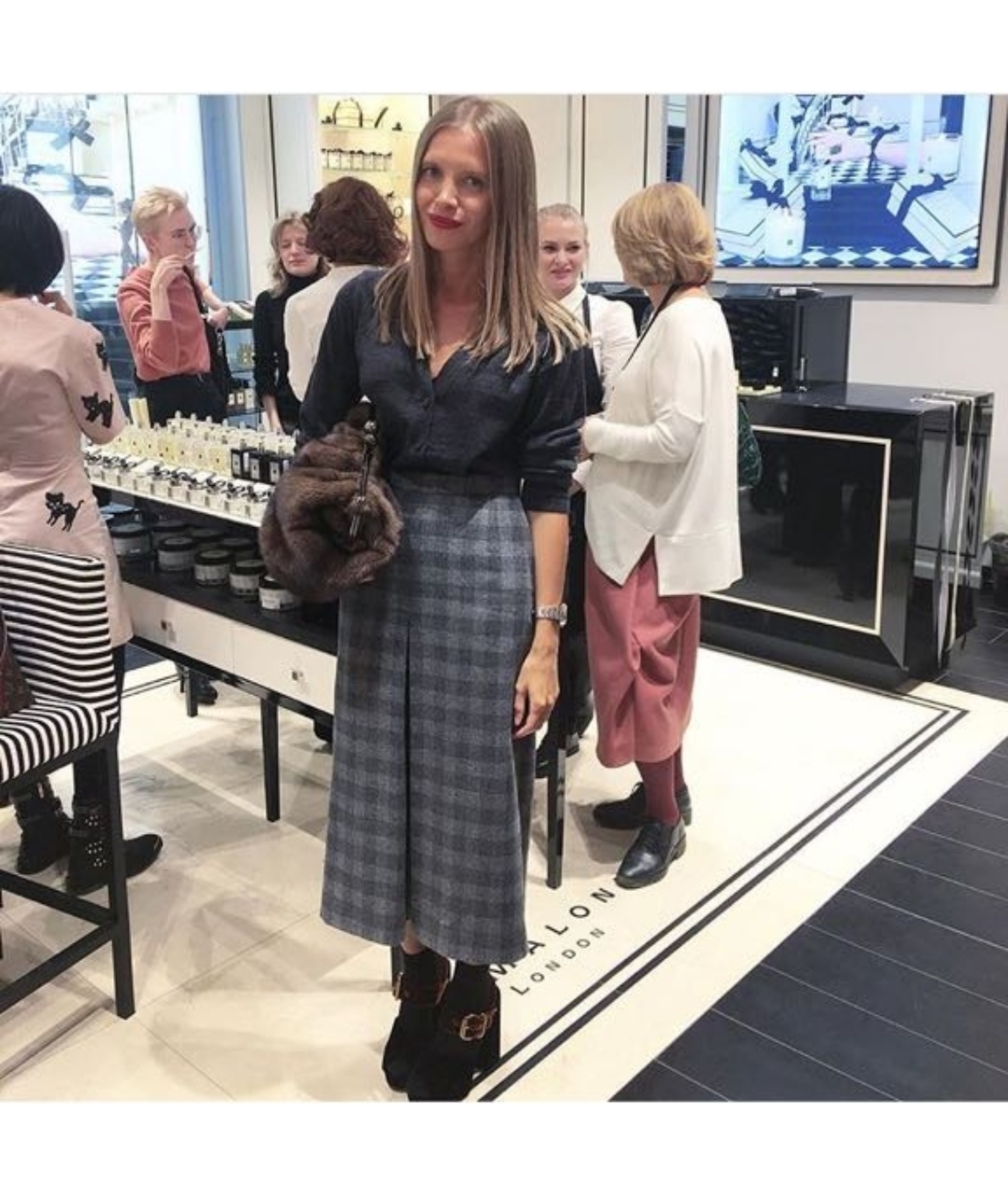 MAX MARA Коричневая меховая сумка тоут, фото 8