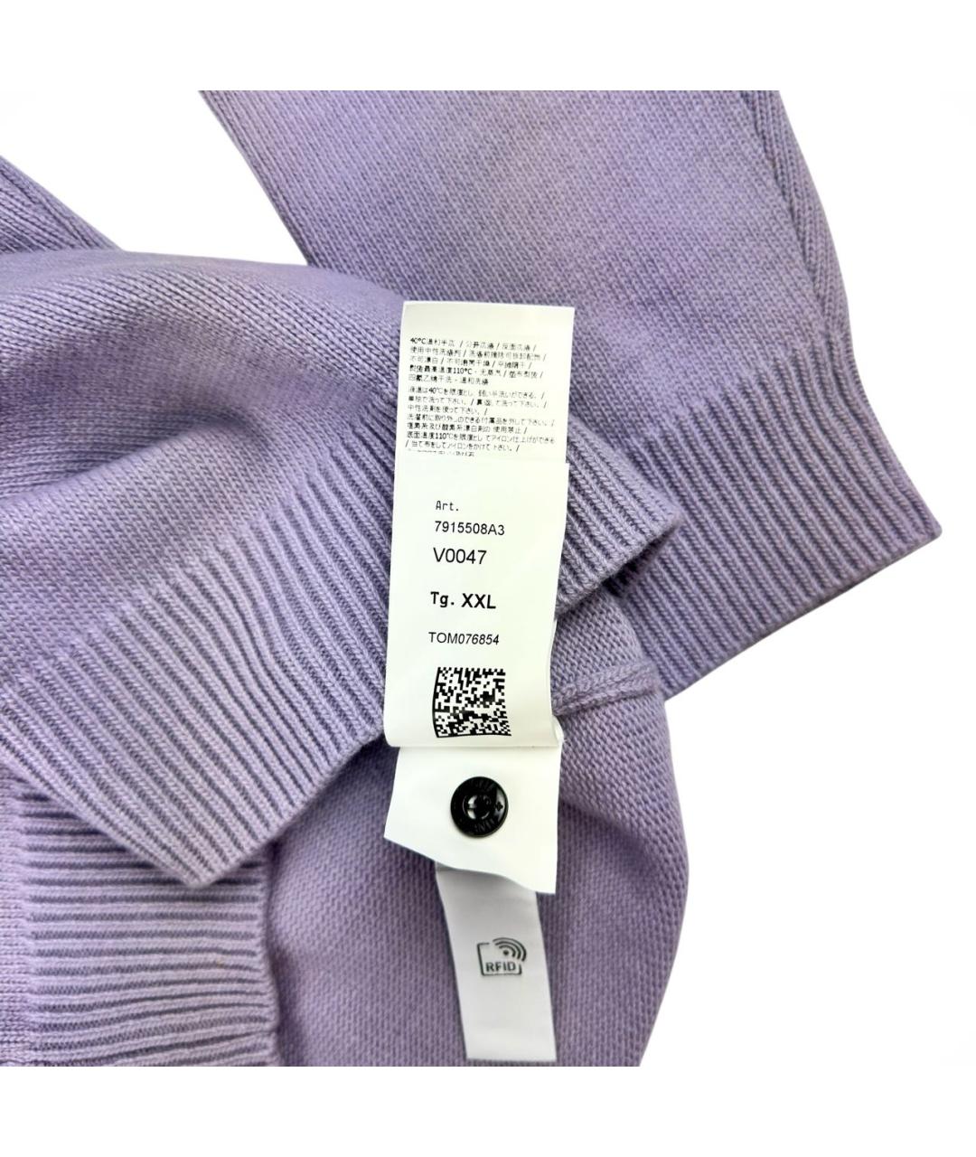 STONE ISLAND Фиолетовый шерстяной джемпер / свитер, фото 6