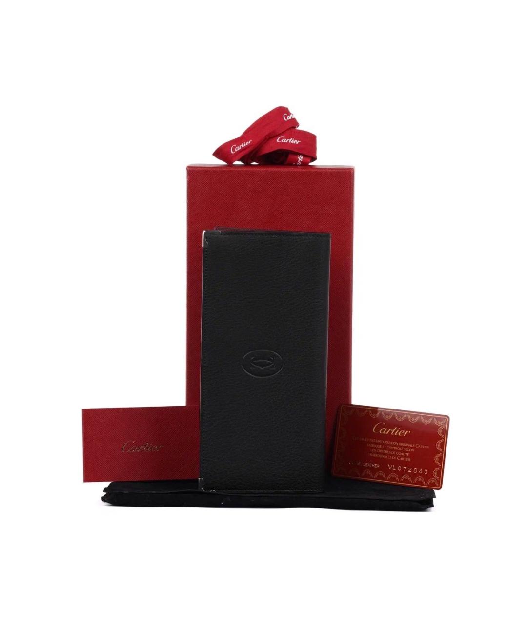 CARTIER Черный кожаный кошелек, фото 2