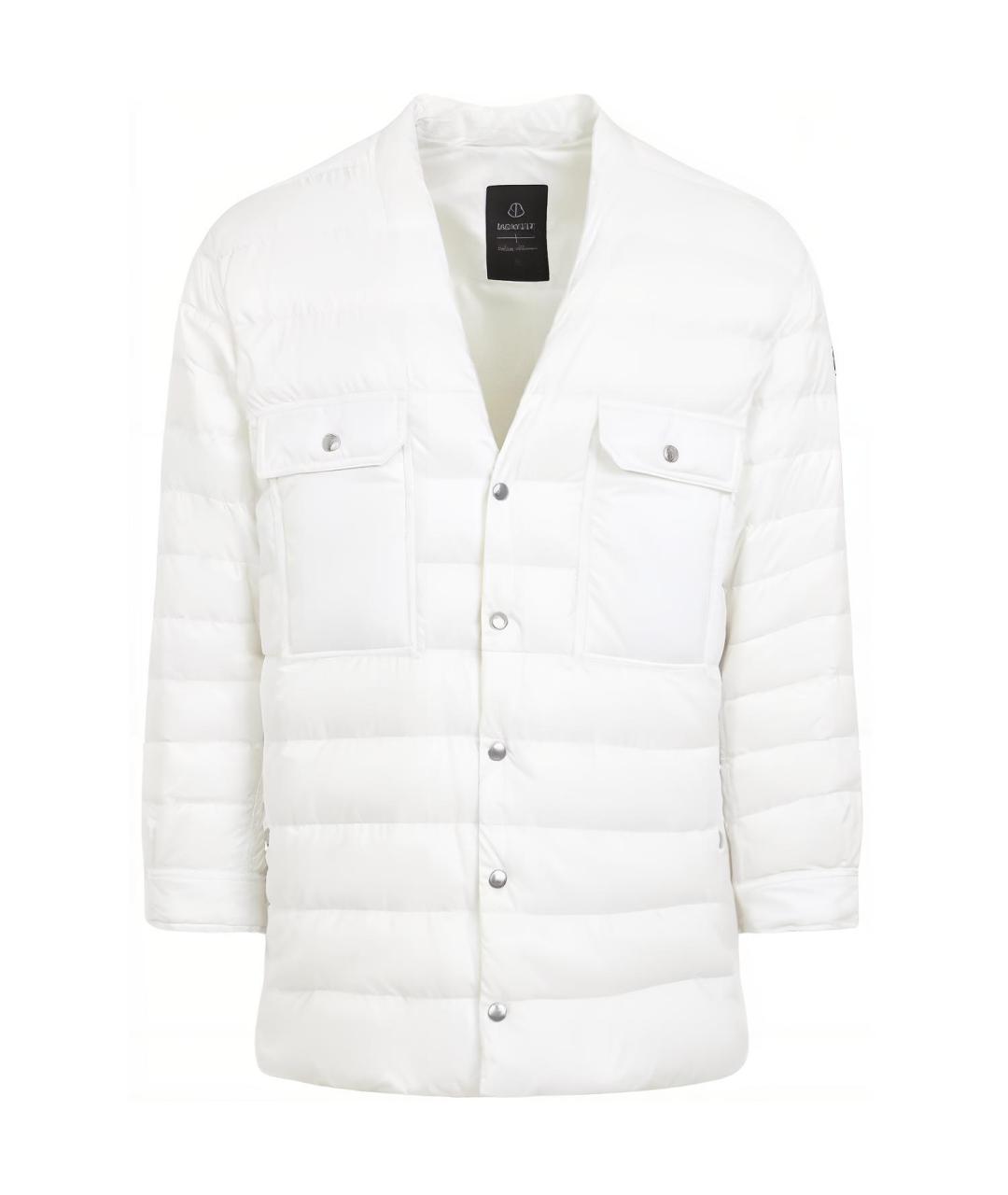 MONCLER Белый пуховик, фото 1