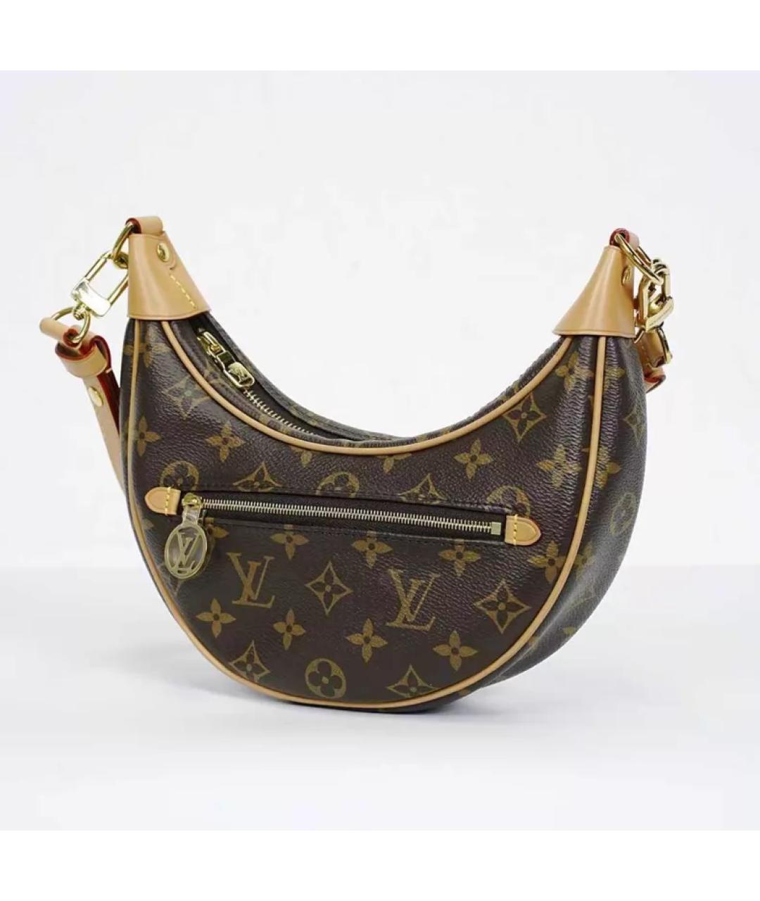 LOUIS VUITTON Коричневая сумка через плечо, фото 3