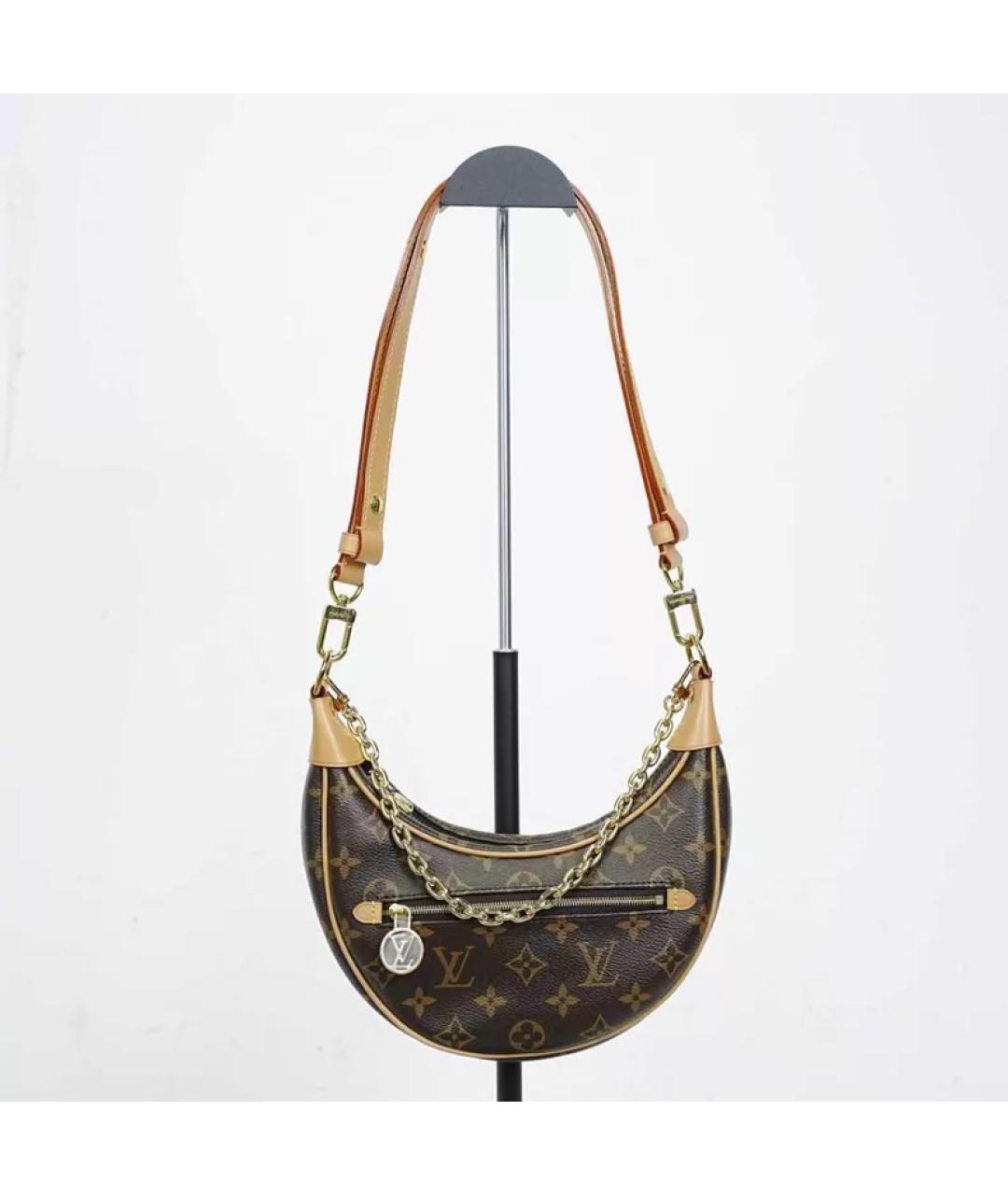 LOUIS VUITTON Коричневая сумка через плечо, фото 8