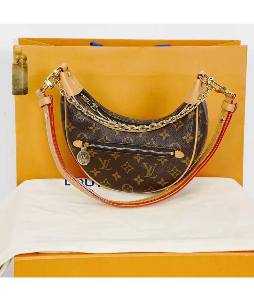 LOUIS VUITTON Коричневая сумка через плечо, фото 9