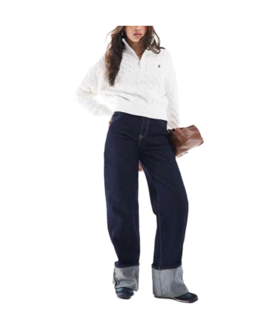 POLO RALPH LAUREN Белый хлопковый джемпер / свитер, фото 3