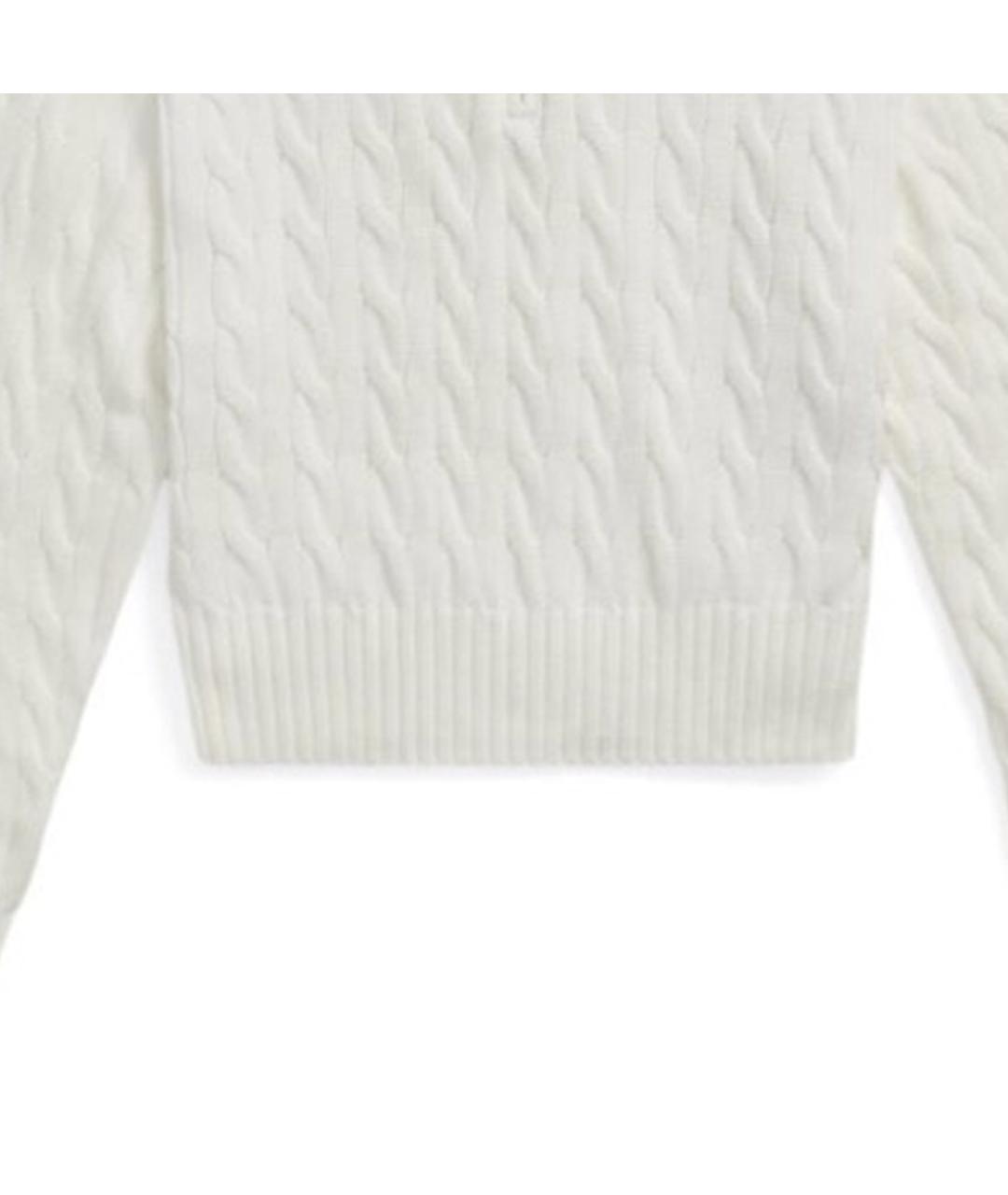 POLO RALPH LAUREN Белый хлопковый джемпер / свитер, фото 7