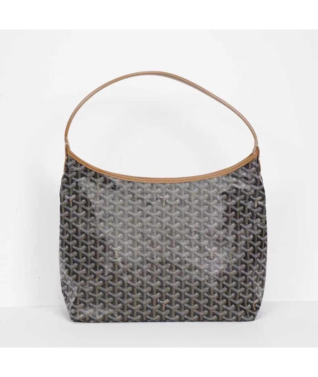 GOYARD Коричневая кожаная сумка через плечо, фото 10