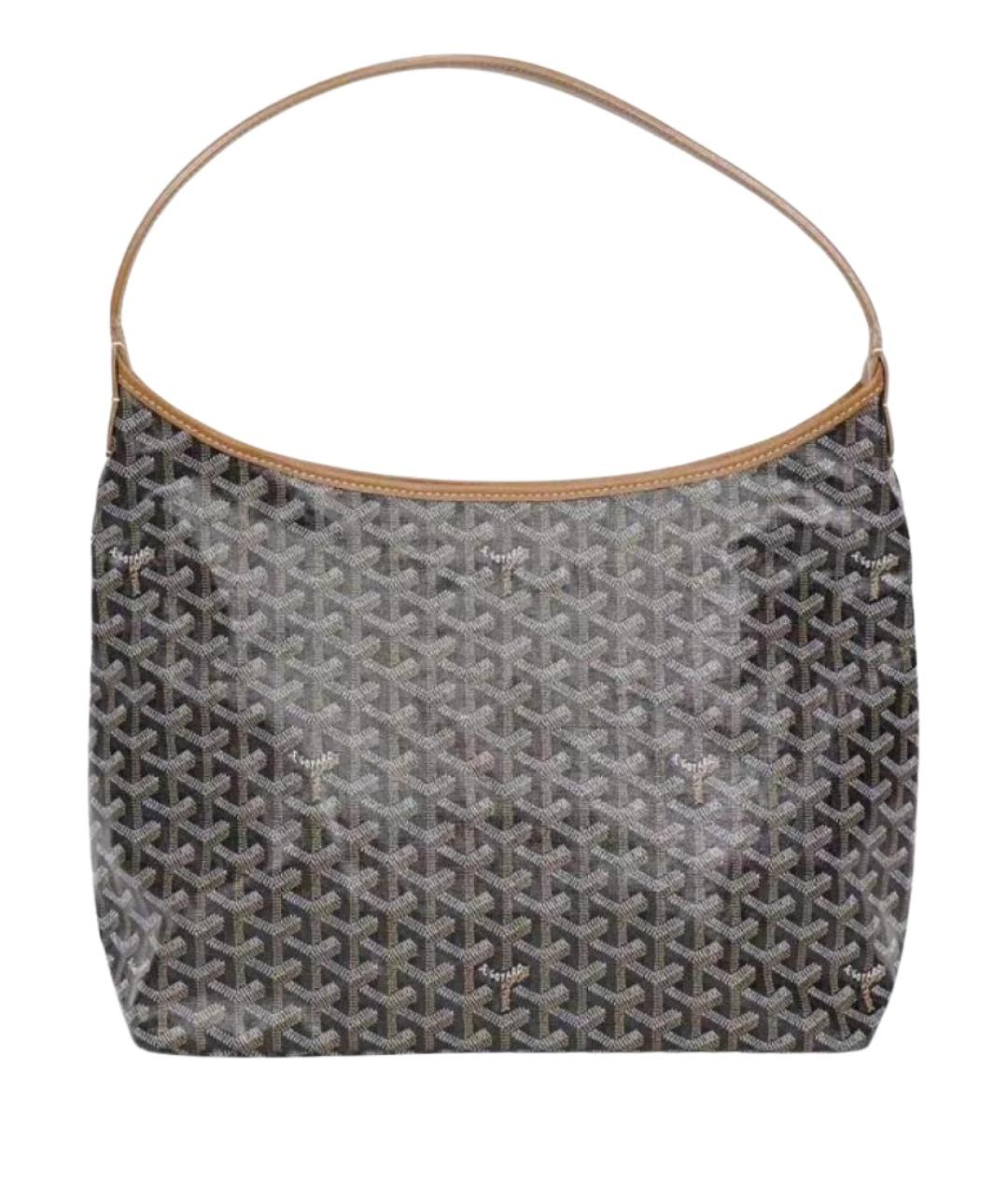 GOYARD Коричневая кожаная сумка через плечо, фото 1