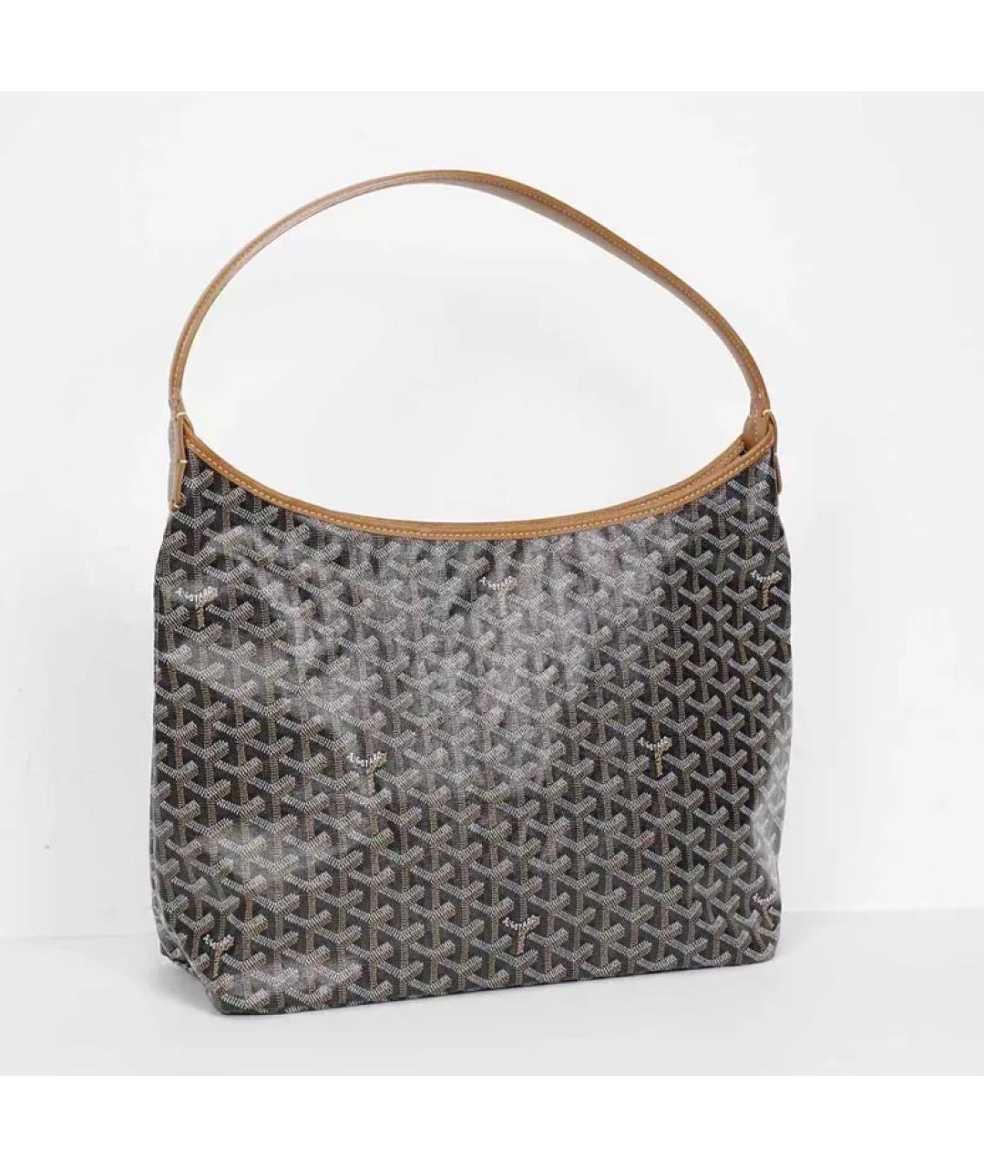 GOYARD Коричневая кожаная сумка через плечо, фото 2