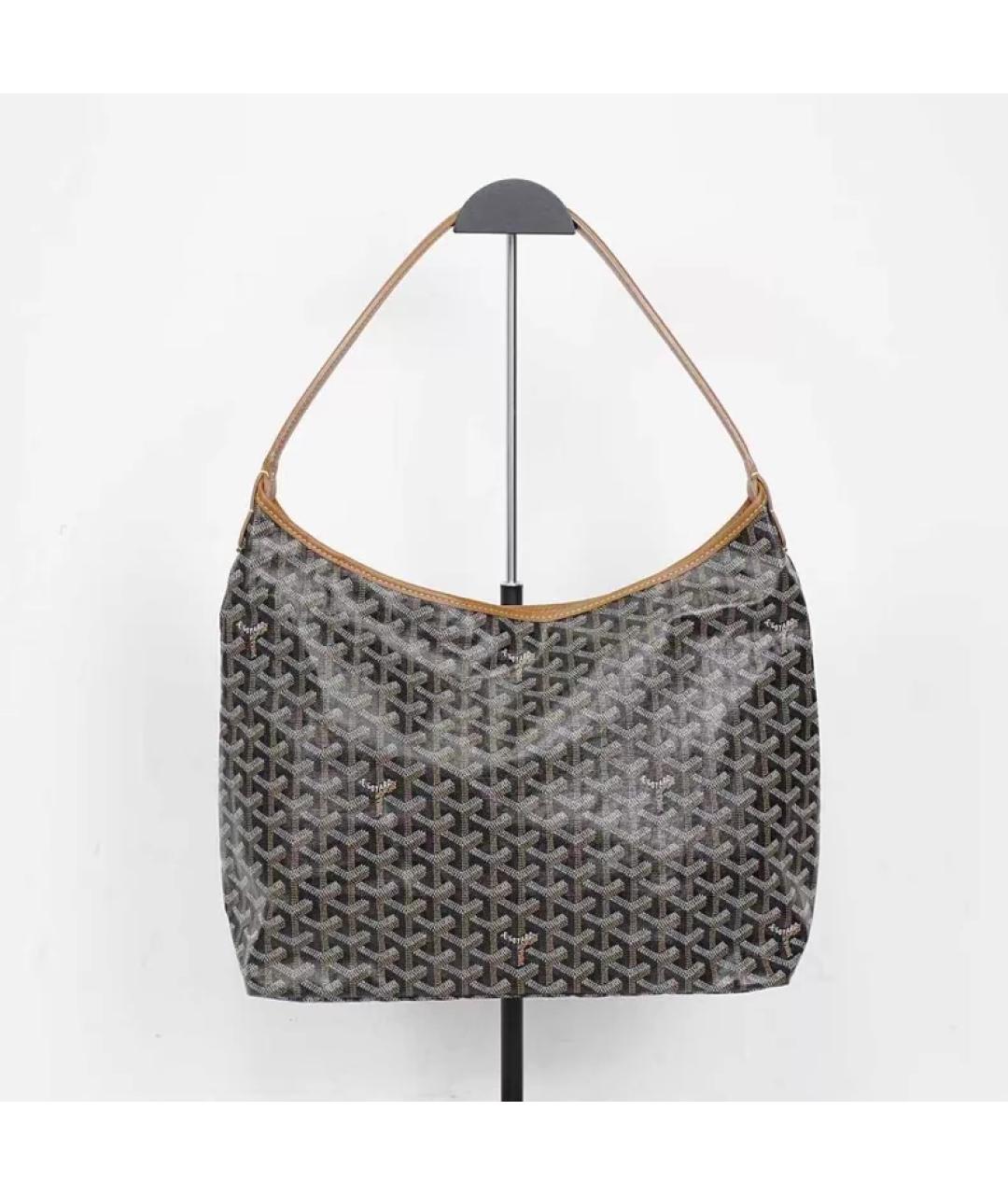 GOYARD Коричневая кожаная сумка через плечо, фото 3