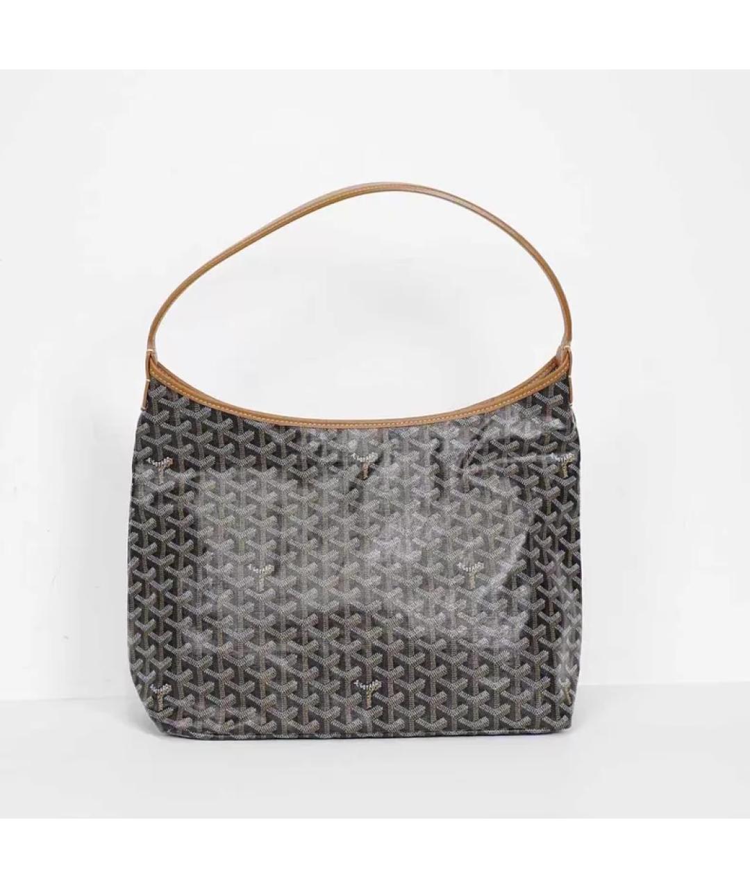 GOYARD Коричневая кожаная сумка через плечо, фото 5