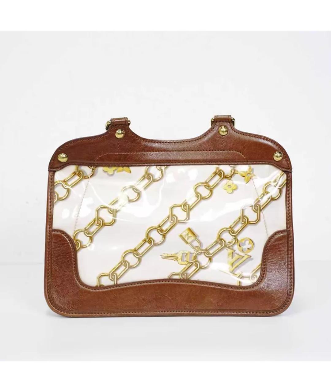 LOUIS VUITTON Коричневая сумка с короткими ручками, фото 3