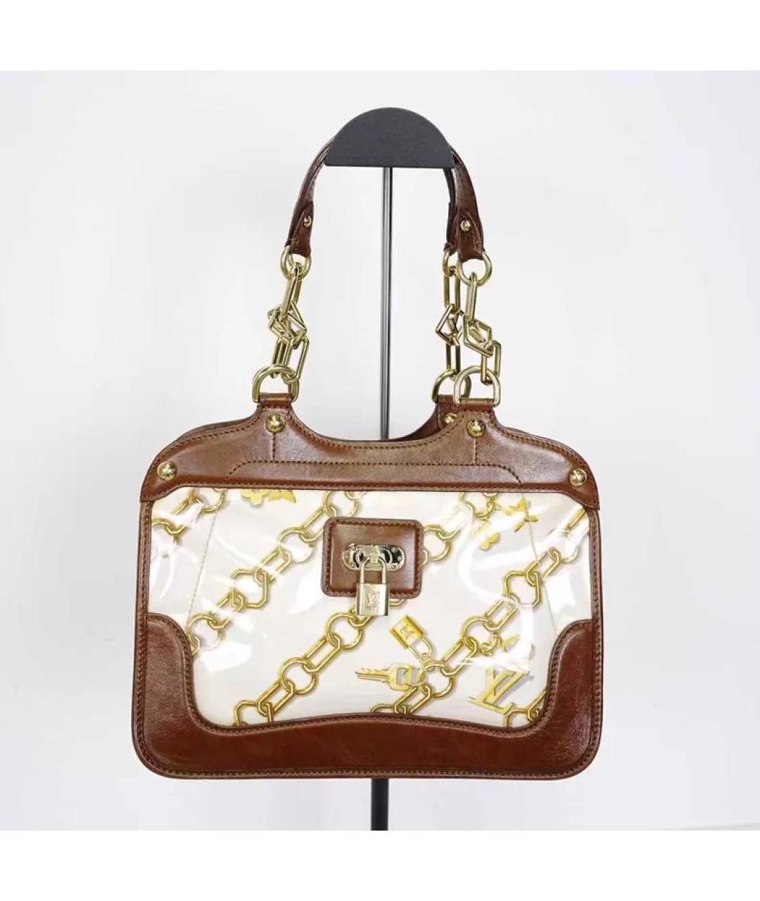 LOUIS VUITTON Коричневая сумка с короткими ручками, фото 10