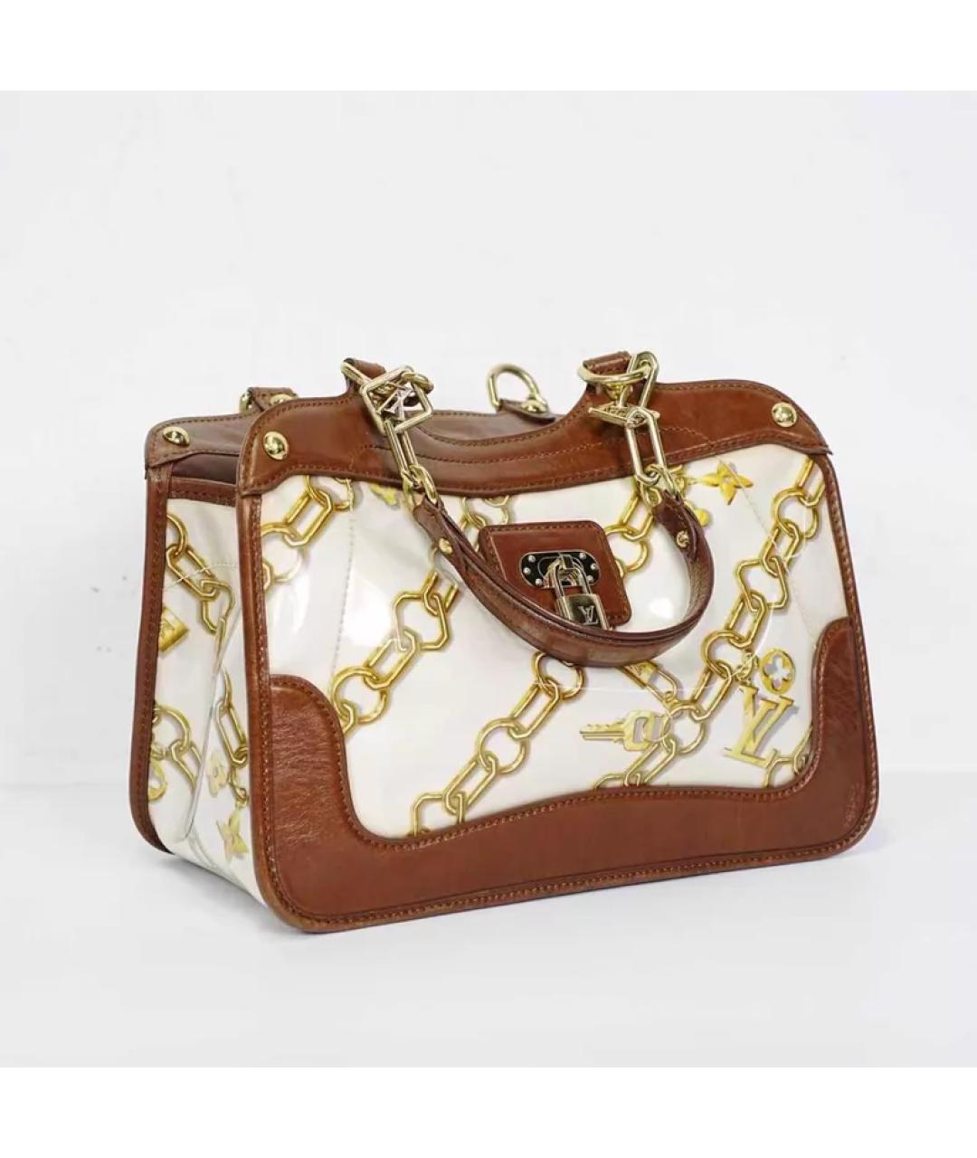 LOUIS VUITTON Коричневая сумка с короткими ручками, фото 6