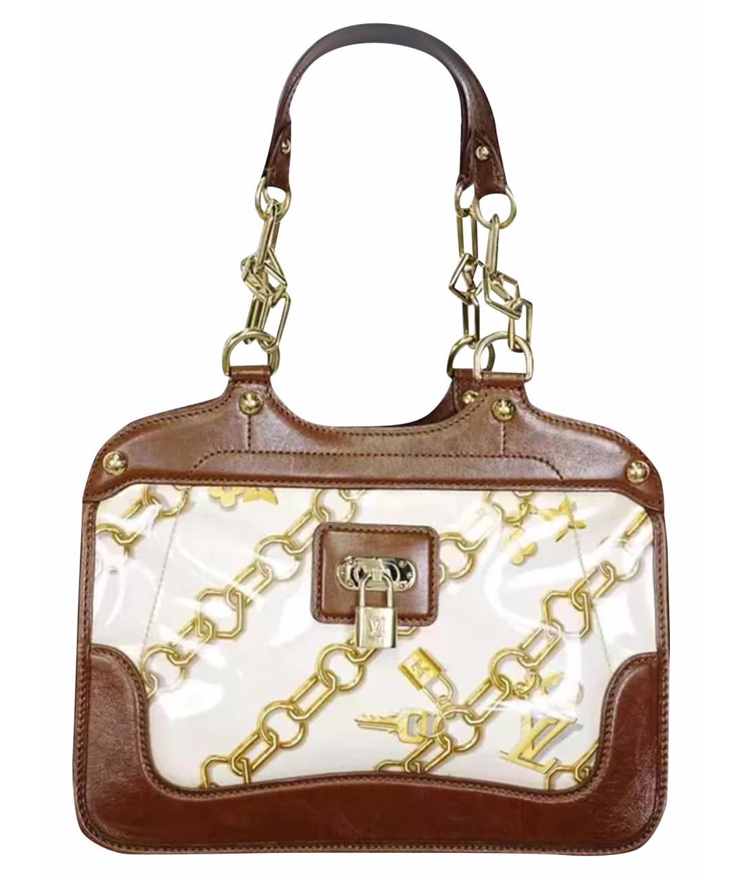 LOUIS VUITTON Коричневая сумка с короткими ручками, фото 1