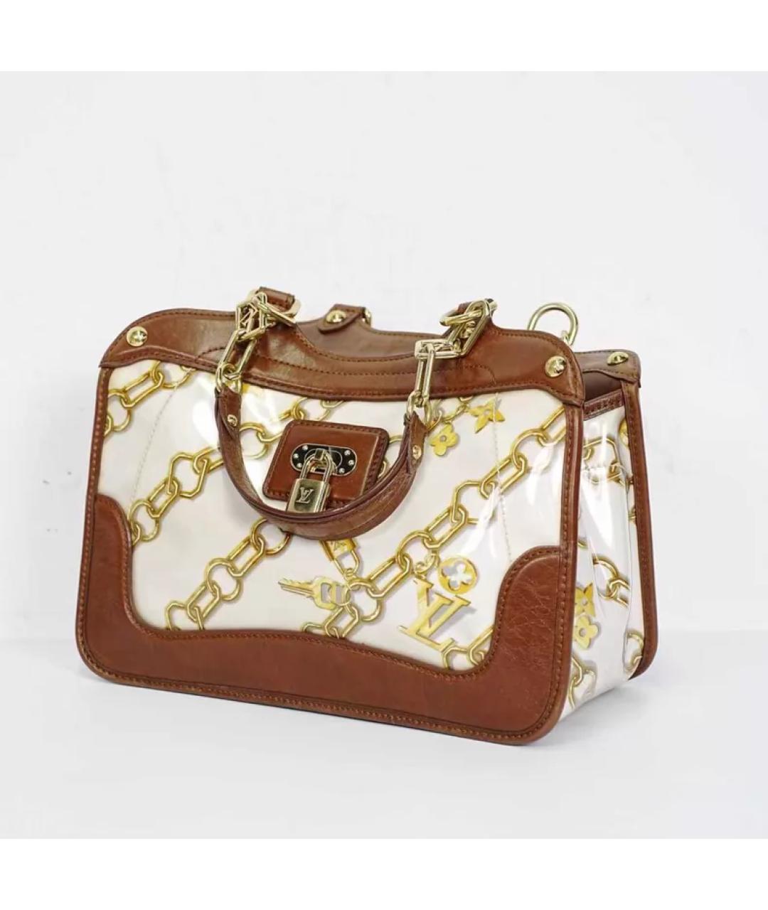 LOUIS VUITTON Коричневая сумка с короткими ручками, фото 4