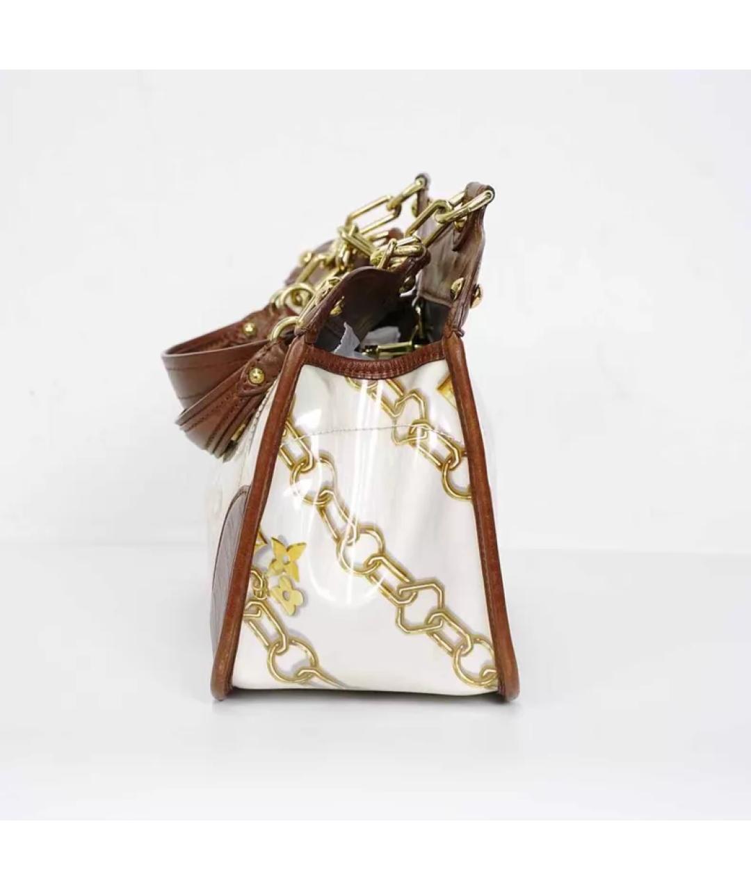 LOUIS VUITTON Коричневая сумка с короткими ручками, фото 5