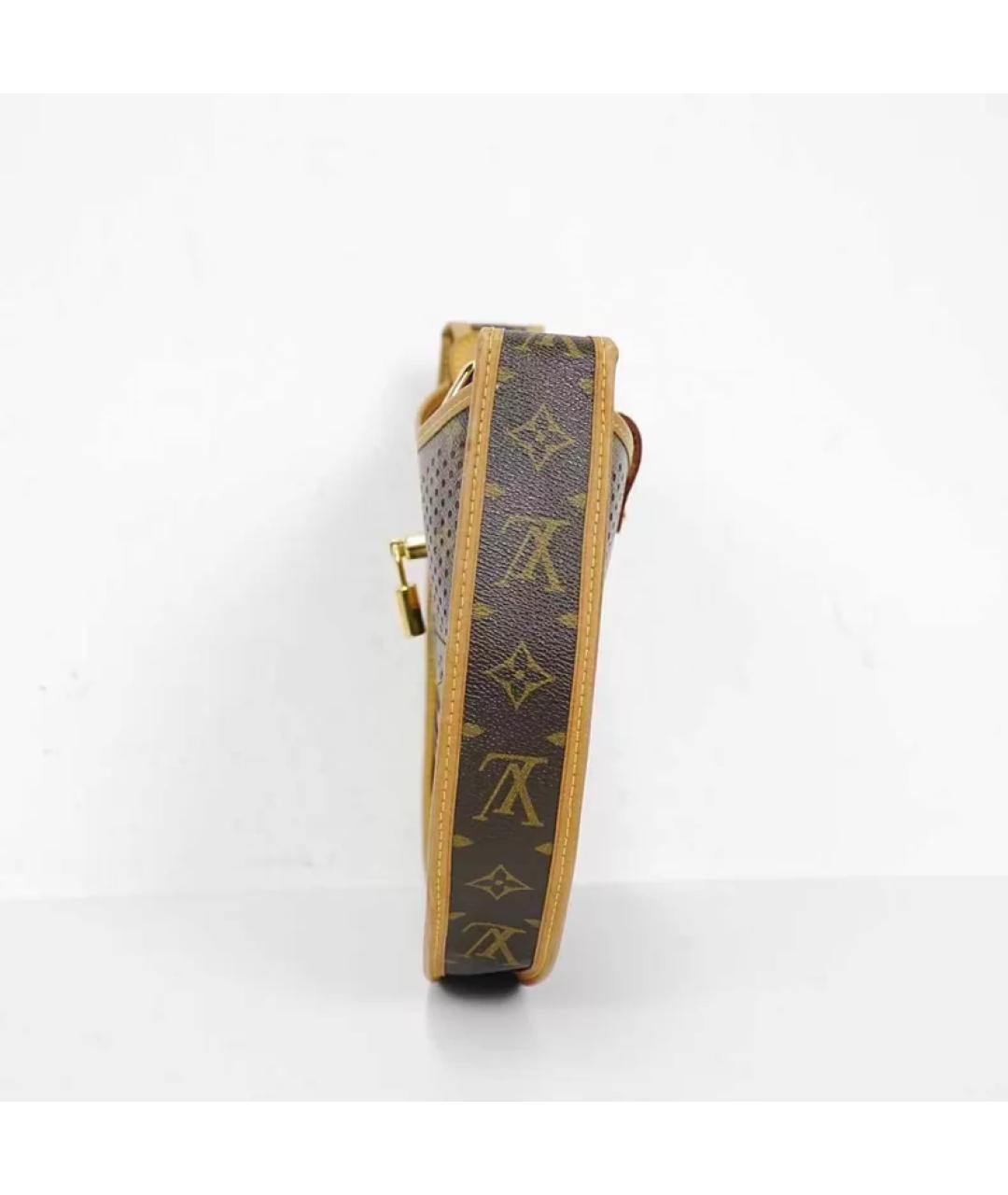 LOUIS VUITTON Коричневая сумка с короткими ручками, фото 5