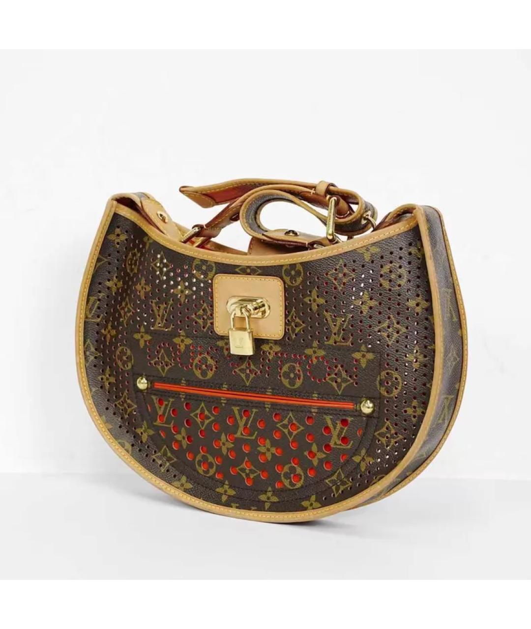 LOUIS VUITTON Коричневая сумка с короткими ручками, фото 2