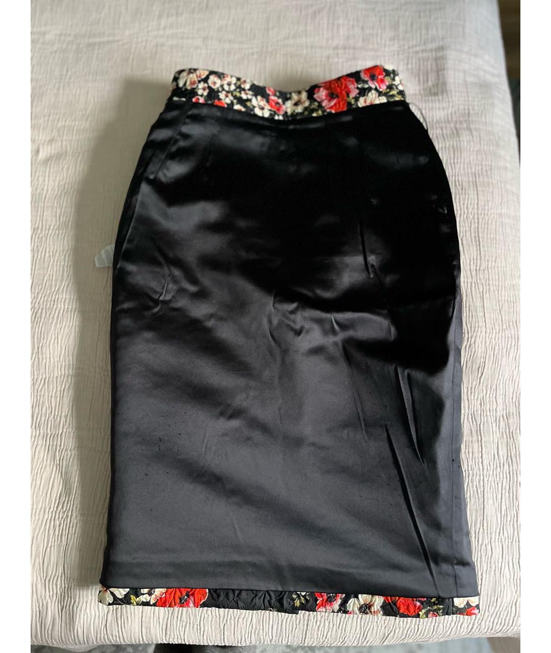 DOLCE&GABBANA Мульти полиэстеровая юбка миди, фото 7