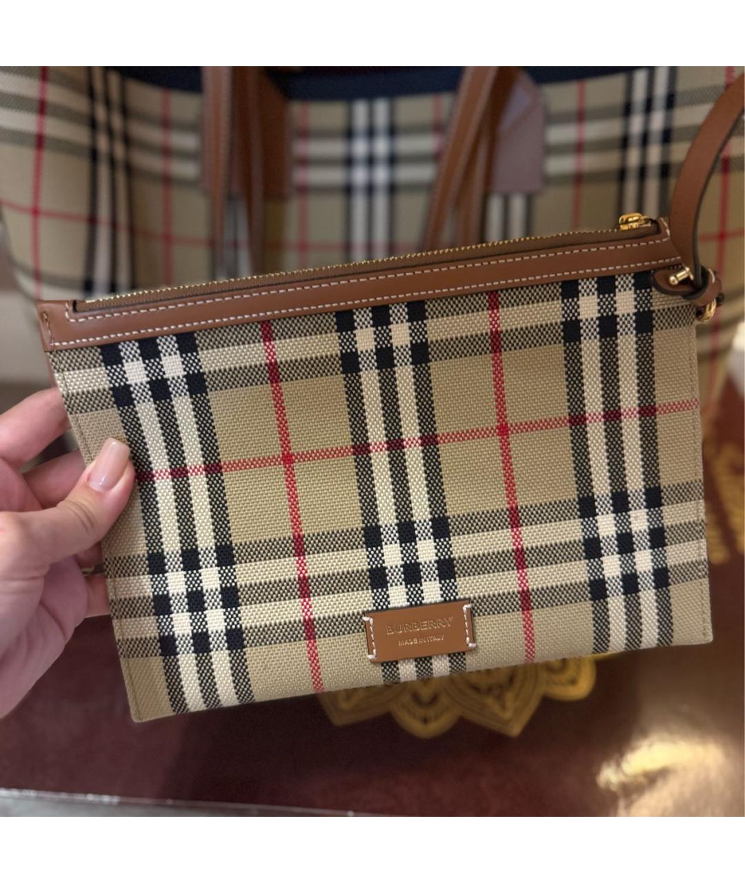BURBERRY Бежевая сумка тоут, фото 3