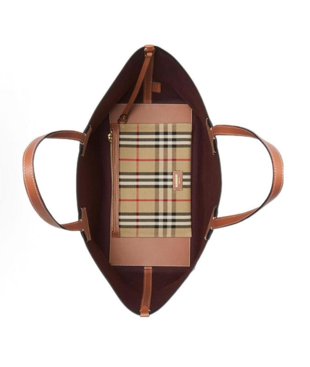 BURBERRY Бежевая сумка тоут, фото 5