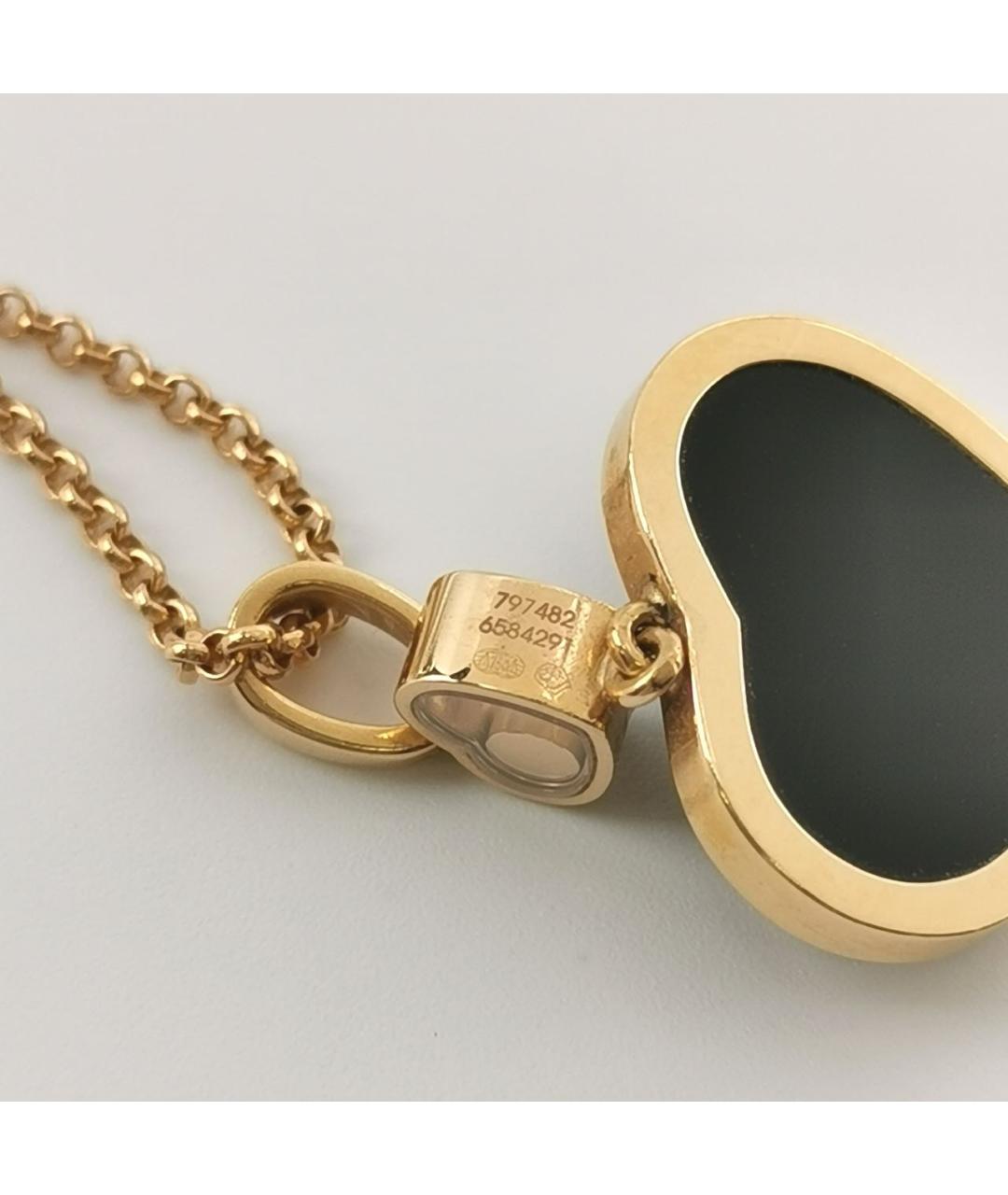 CHOPARD Черная подвеска из розового золота, фото 6