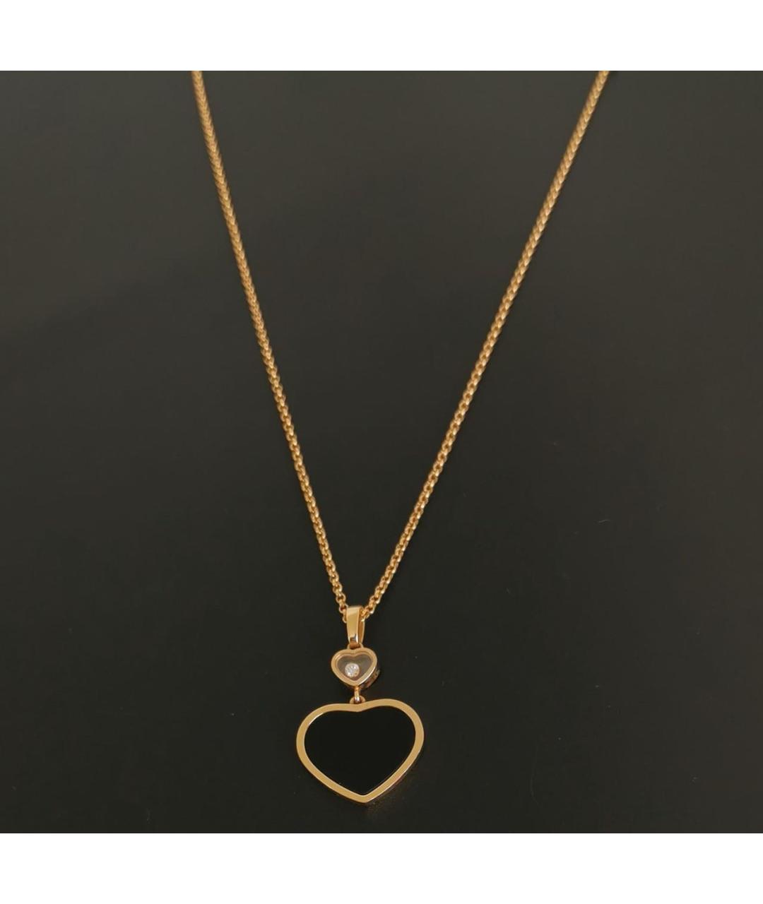 CHOPARD Черная подвеска из розового золота, фото 5