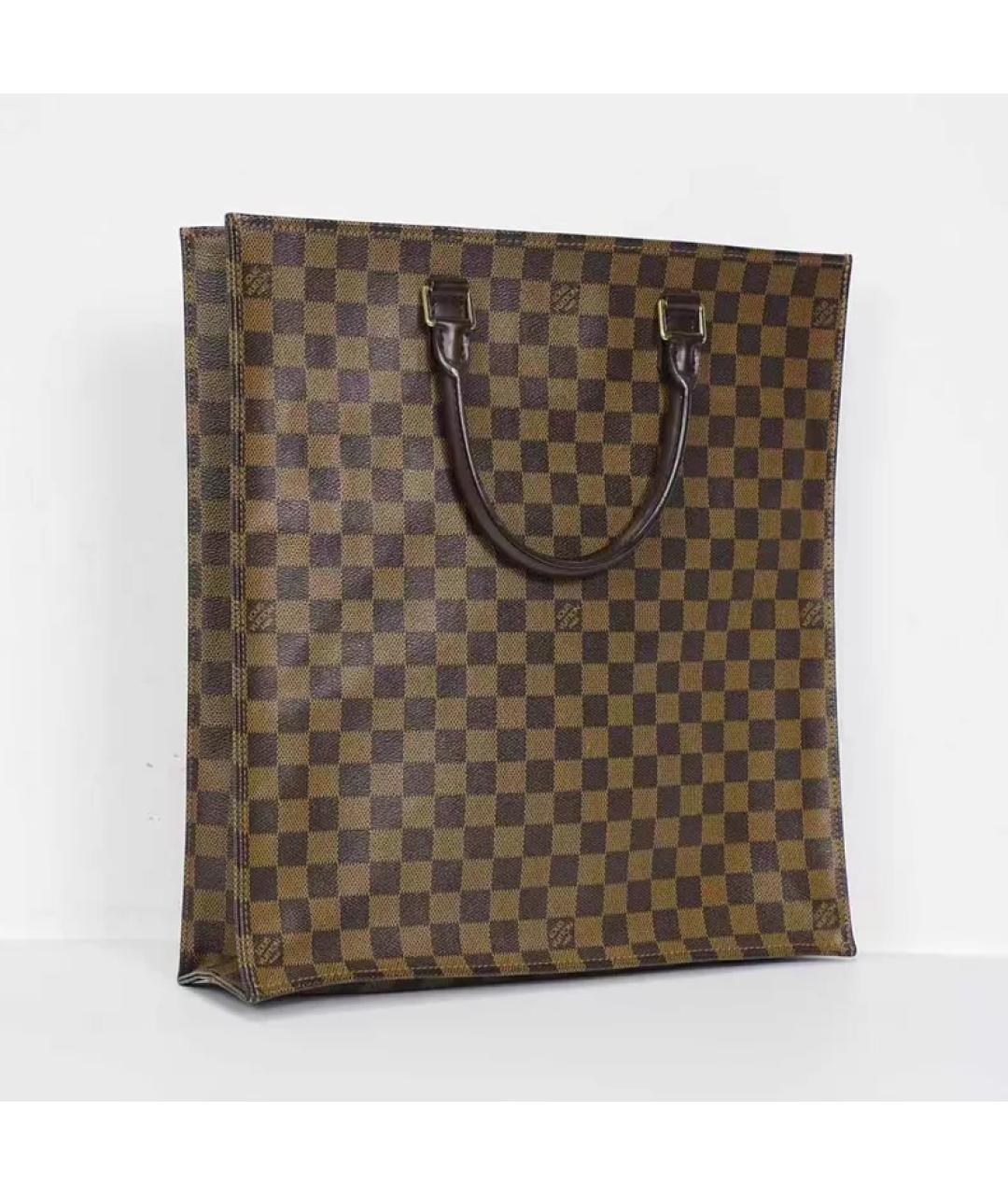 LOUIS VUITTON Коричневая сумка с короткими ручками, фото 3