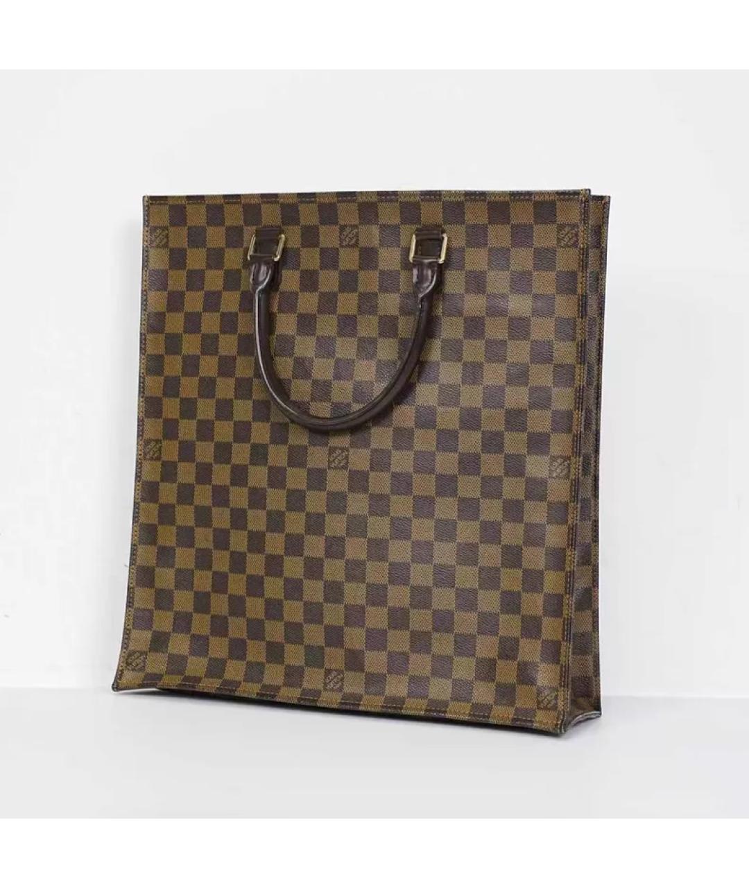 LOUIS VUITTON Коричневая сумка с короткими ручками, фото 2